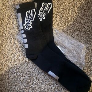 San Antonio Spurs Black and Silver Men's Socks